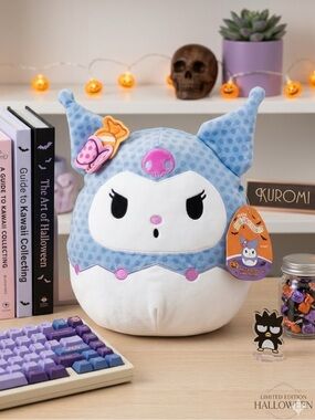 Squishmallows Kuromi Plush in Light Blue, White & Pink Accents